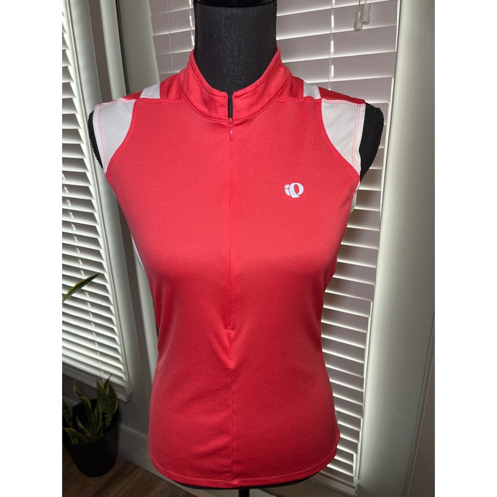Pearl Izumi Women's Large Bright Coral Pink Sleeveless Cycling Jersey